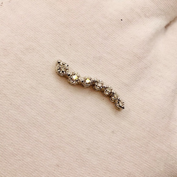 EUC Sterling Silver Journey Diamond Pendant - Picture 7 of 15